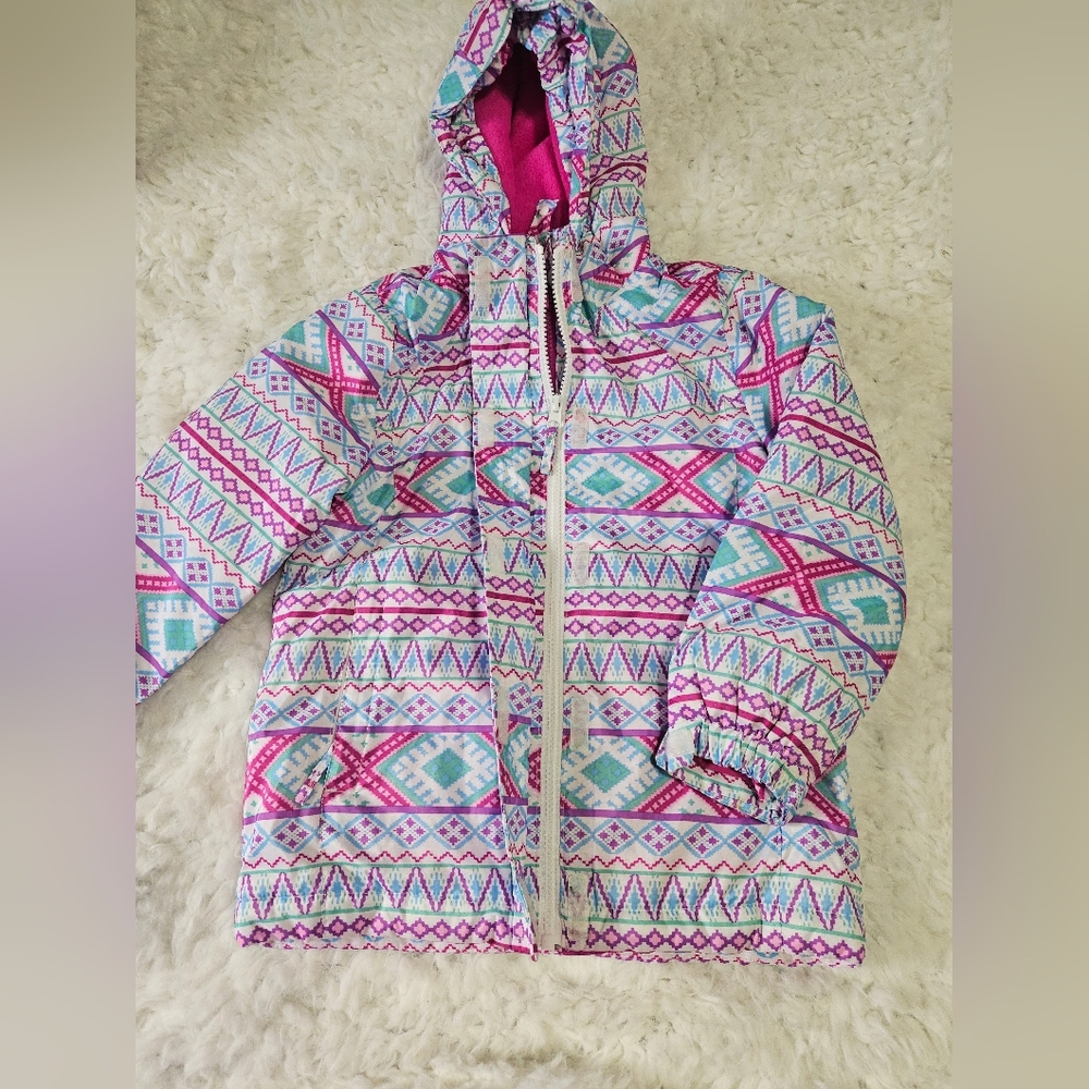 The Children's Place Pink and Blue Patterned Jacket